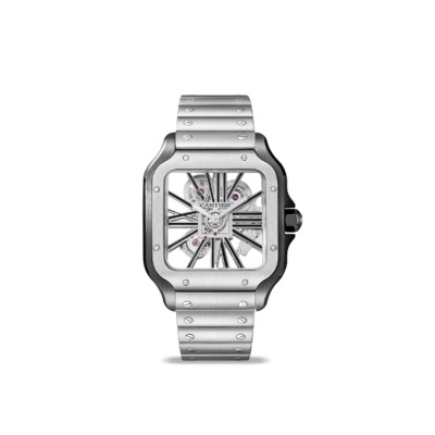 CARTIER SANTOS DE CARTIER SKELETON WATCH 39.8MM WHSA0027